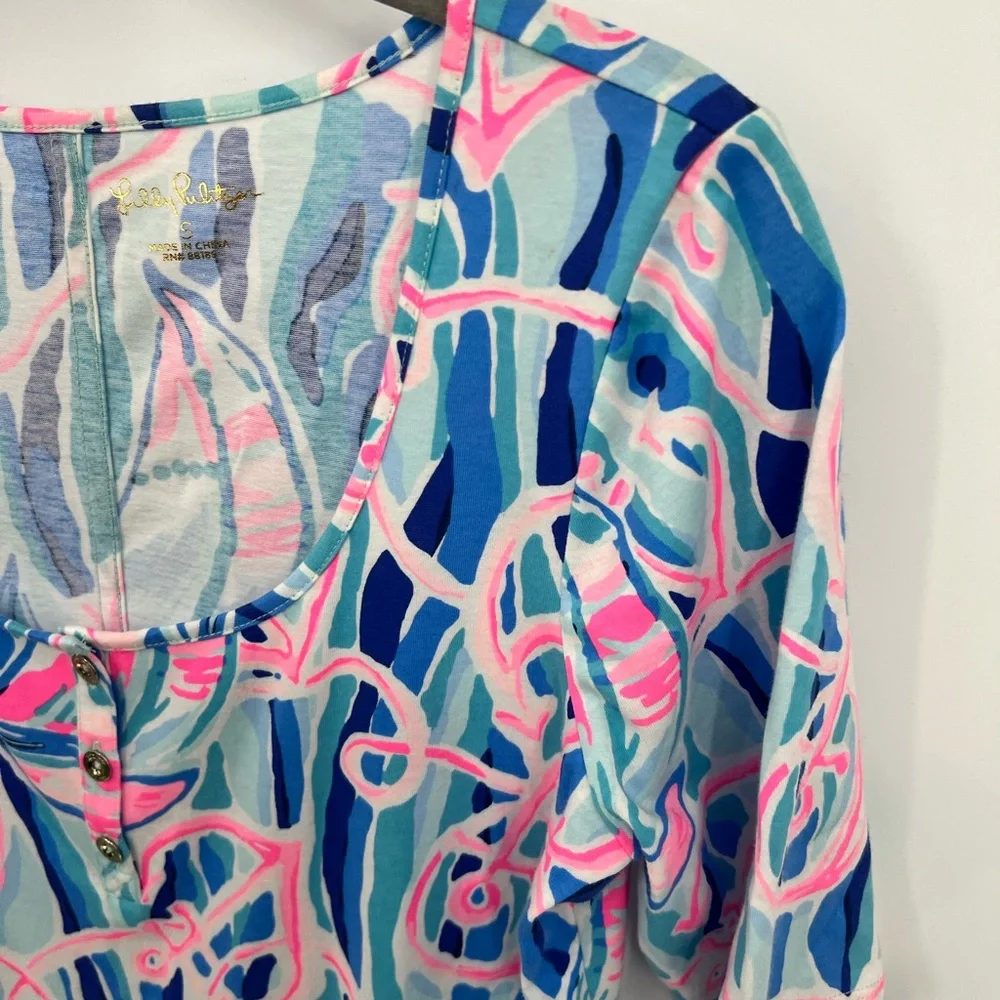 Lilly Pulitzer Gavyn Henley T-shirt dress - Picture 5 of 11